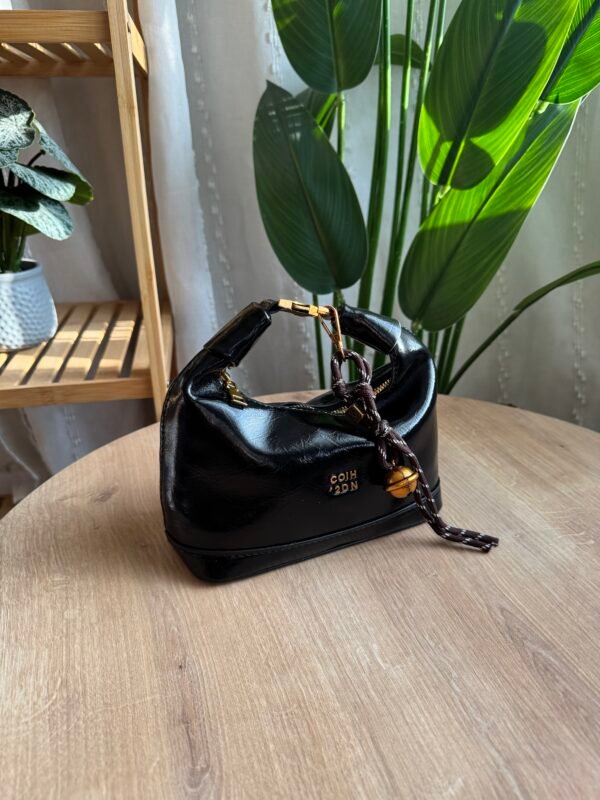 حقيبة مميزة بلون اسود فاحم