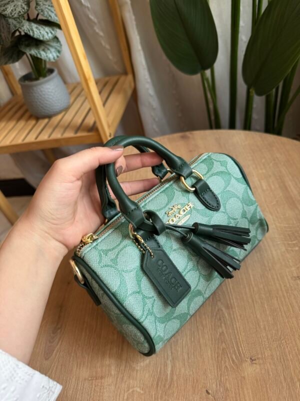 حقيبة coach لون اخضر