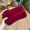 حقيبة مخمل لون ماروني