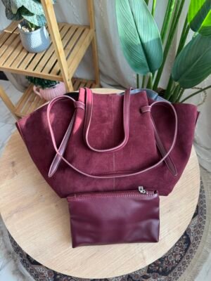 img_1427 حقيبة مخمل لون ماروني