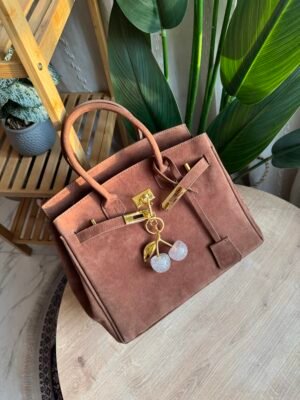 img_1608 حقيبة مخمل لون بني