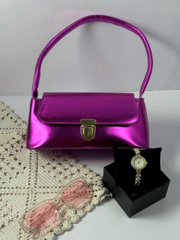 حقيبة لون بنفسجي