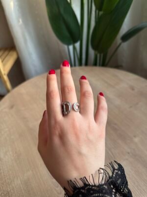 محبس فضي كرستال