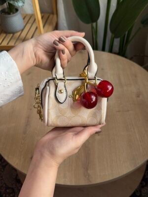 حقيبة  coach لون بيجي(بدون المداليه)