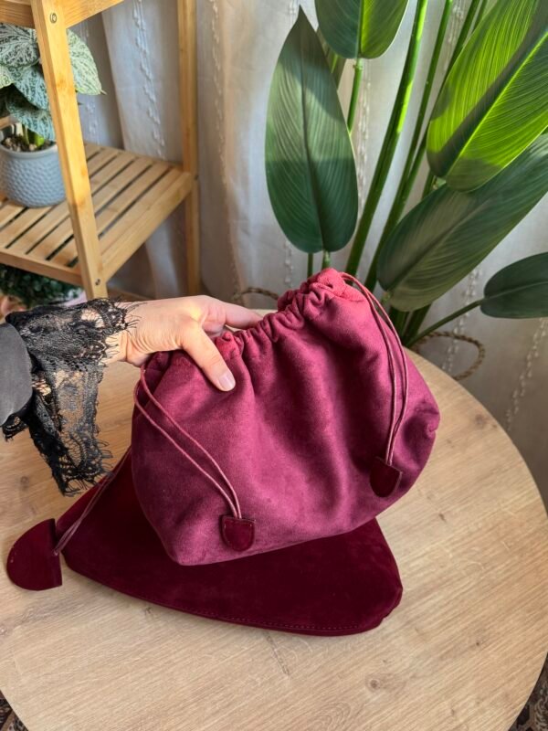 img_1819 حقيبة مخمل لون ماروني