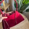 img_1824 حقيبة مخمل لون ماروني